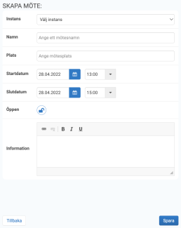 Skapa möte