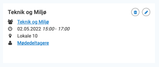 Slet et møde i FirstAgenda Prepare