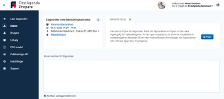Tryk på Frigiv-knappen for at frigive et møde