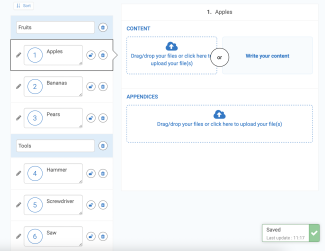 How to create categories