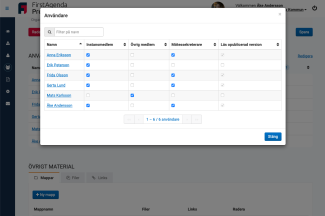 Anslut användare till instanser under "instanser"