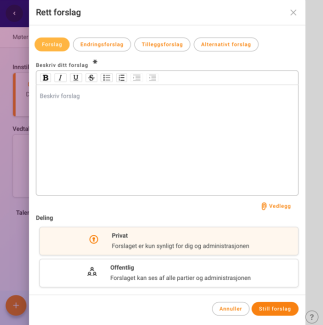 Still forslag som møtedeltaker