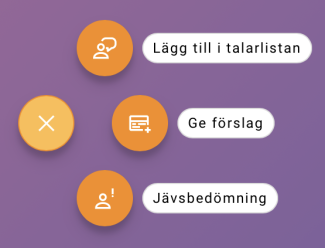 Lägga dig till talarlistan