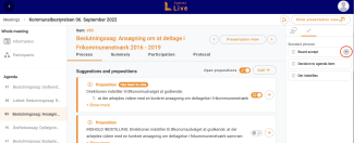 Click on the plus-icon