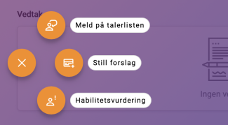 Klikk på habilitetsvurdering