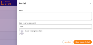 Skriv en merknad om forfall