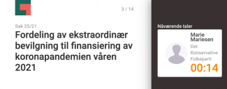 Mulighet for å se det samme som møtedeltagerne