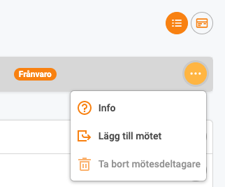 "Lägg till mötet" för att ta bort avbokningar