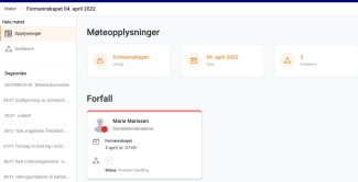 Oversikt over møteavlysninger