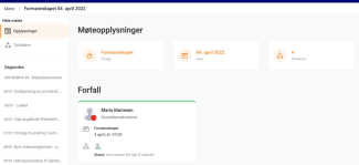 Under kanselleringen vil det fremgå hvem som er valgt som vara