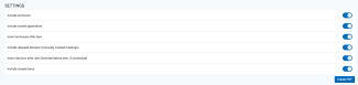 Settings for the PDF Module