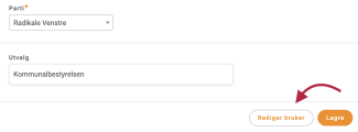 Rediger bruker