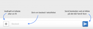 Oversigt over hvordan du skriver en besked