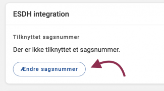 Klik på 'Ændre sagsnummer'