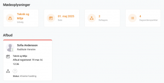 Bruger der har meldt afbud