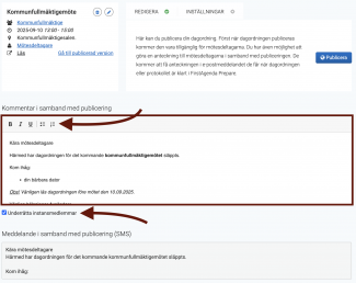 skärmdump av hur man formaterar texten i ett e-postmeddelande