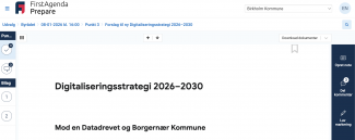 Tryk på ikonet med de 3 streger øverst i venstre hjørne for at folde venstremenuen ud