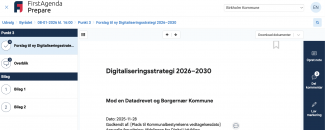 Fold venstremenuen sammen ved at trykke på det lille kryds øverst i venstre hjørne ved logoet