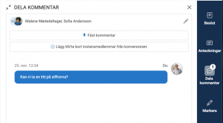 Lägg till eller ta bort utskottsmedlemmar i konversationen